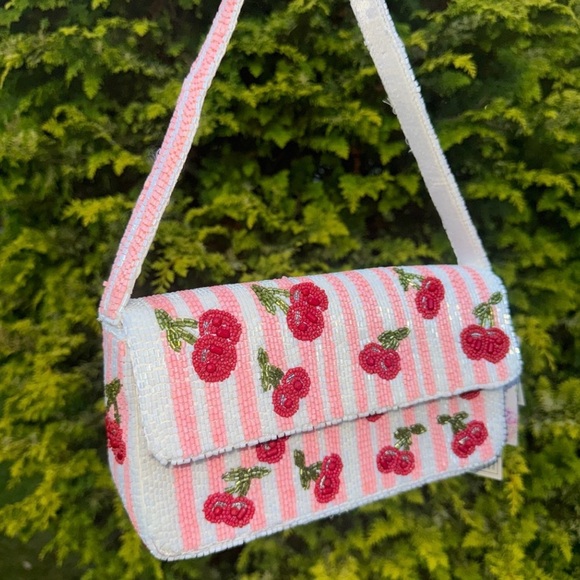 Brand New Viral Beaded Bag Cherry | Made in India - Picture 7 of 8